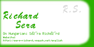 richard sera business card